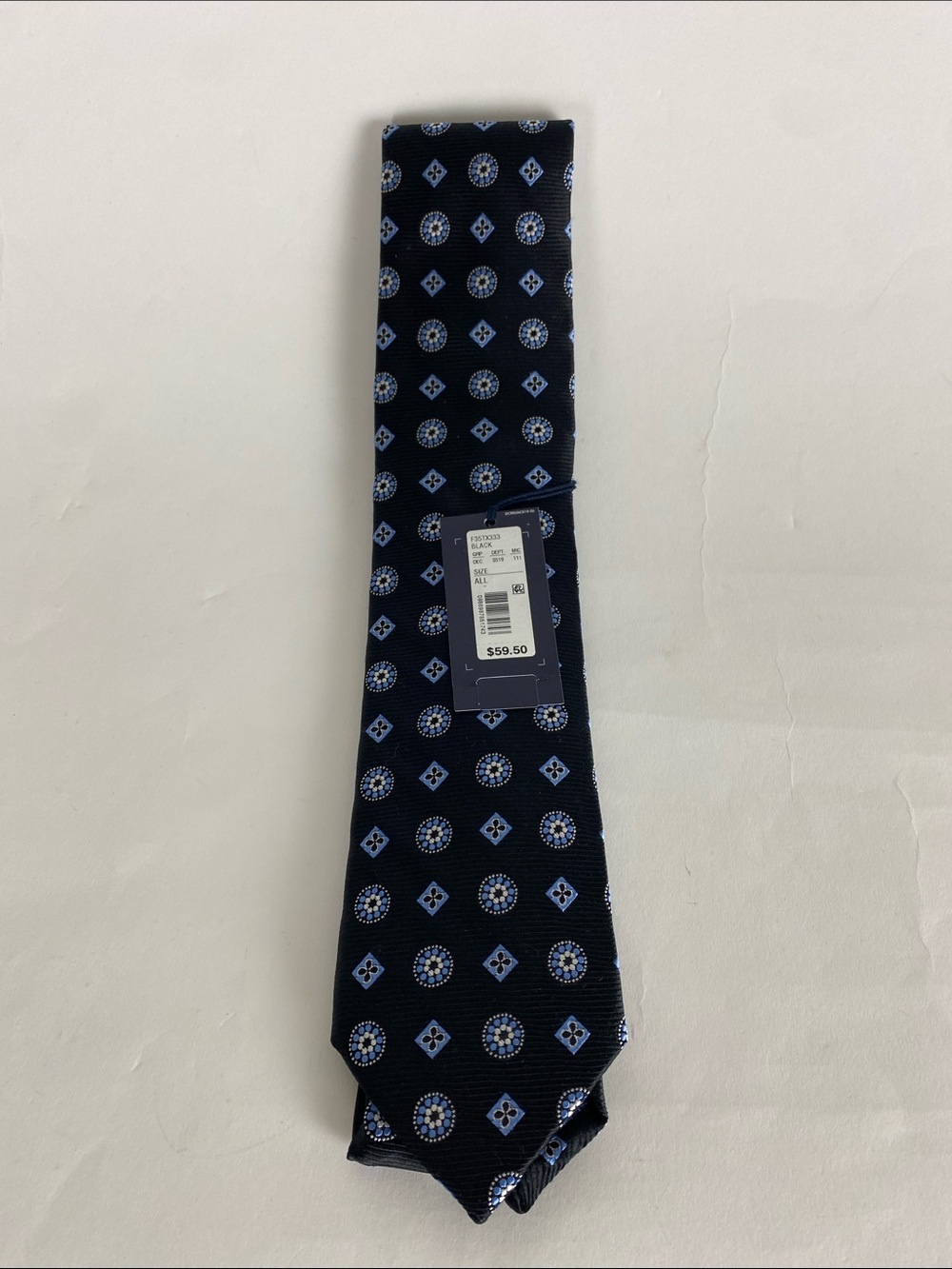 CREMIEUX Silk Neck Tie Made In Italy Black